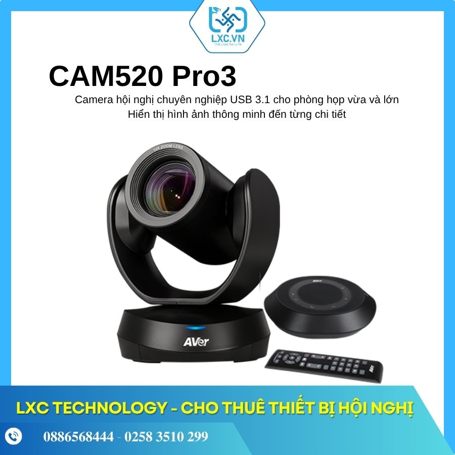 Cho thuê  bộ Thiết bị hội nghị truyền hình AVER VC520 PRO3.jpg (85 KB)